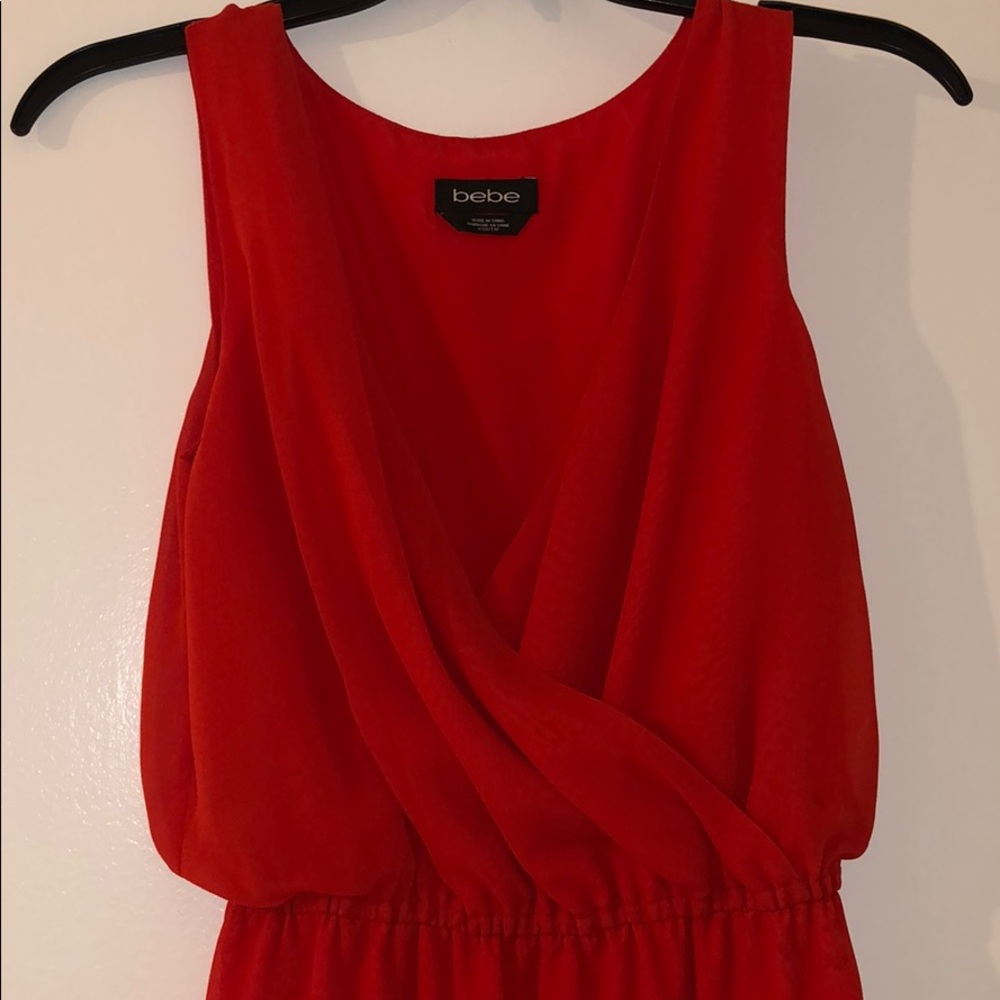 Bebe red dress xxs